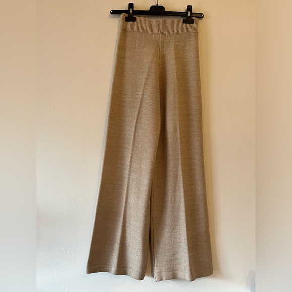 Knit set. Light material. Wide leg pants. Loose T - Picture 7 of 7